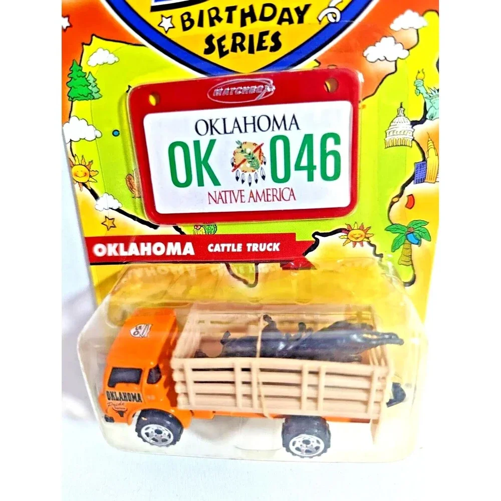 Matchbox Across America Oklahoma Dodge Cattle Truck Central Collection Gift NIP